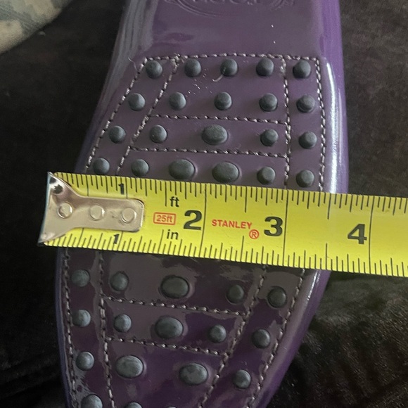 Tod’s patent purple driving moccasins size 41 - Picture 5 of 6